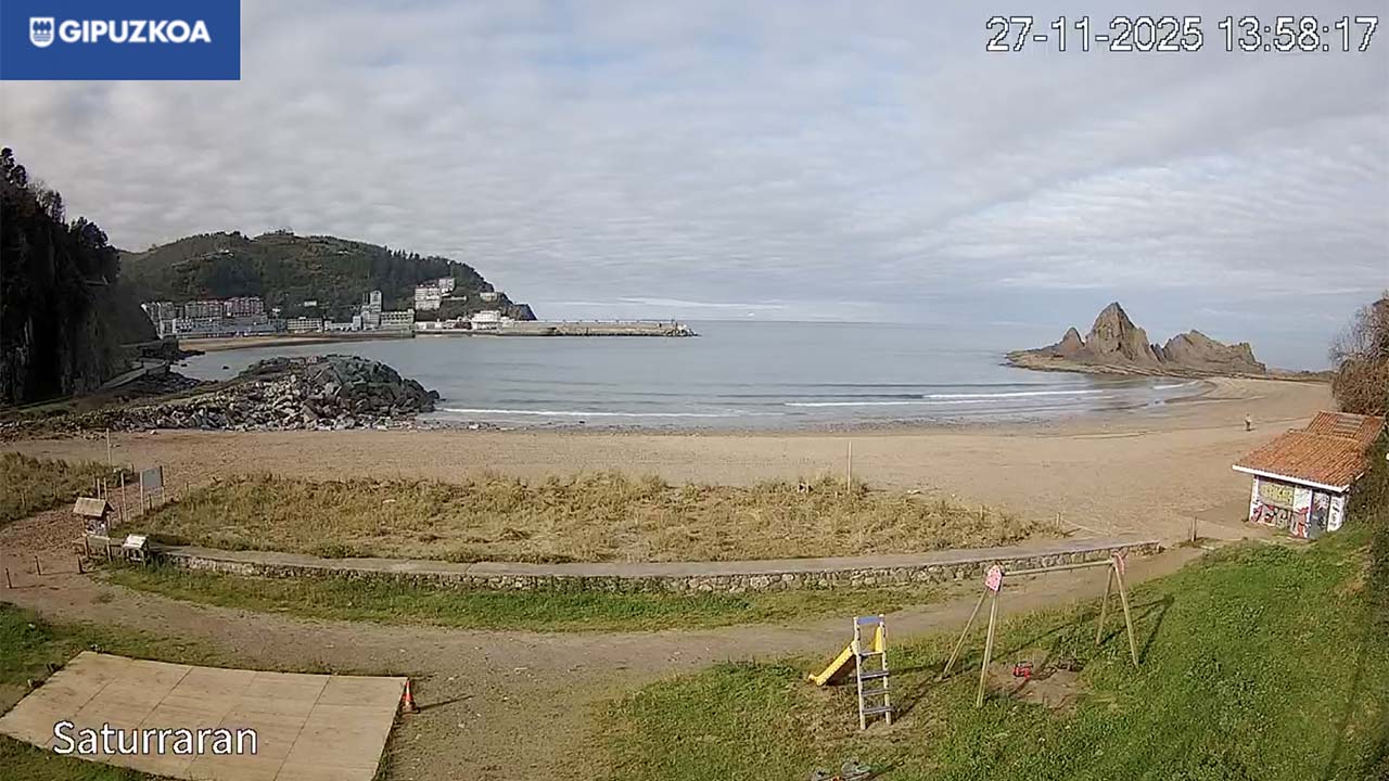 Webcam playa de Mutriku