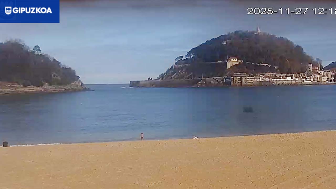 Webcam playa de Ondarreta, en San Sebastián