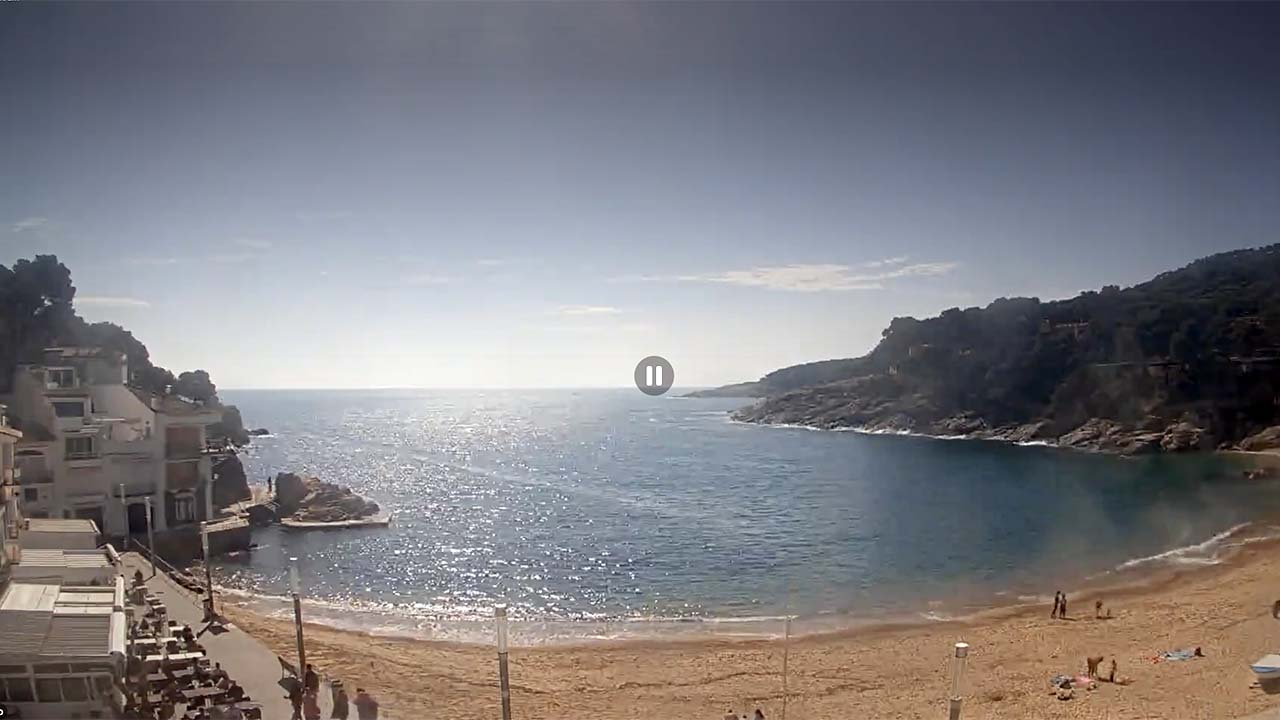 Webcam Playa de Tamariu Palafrugell (Girona)
