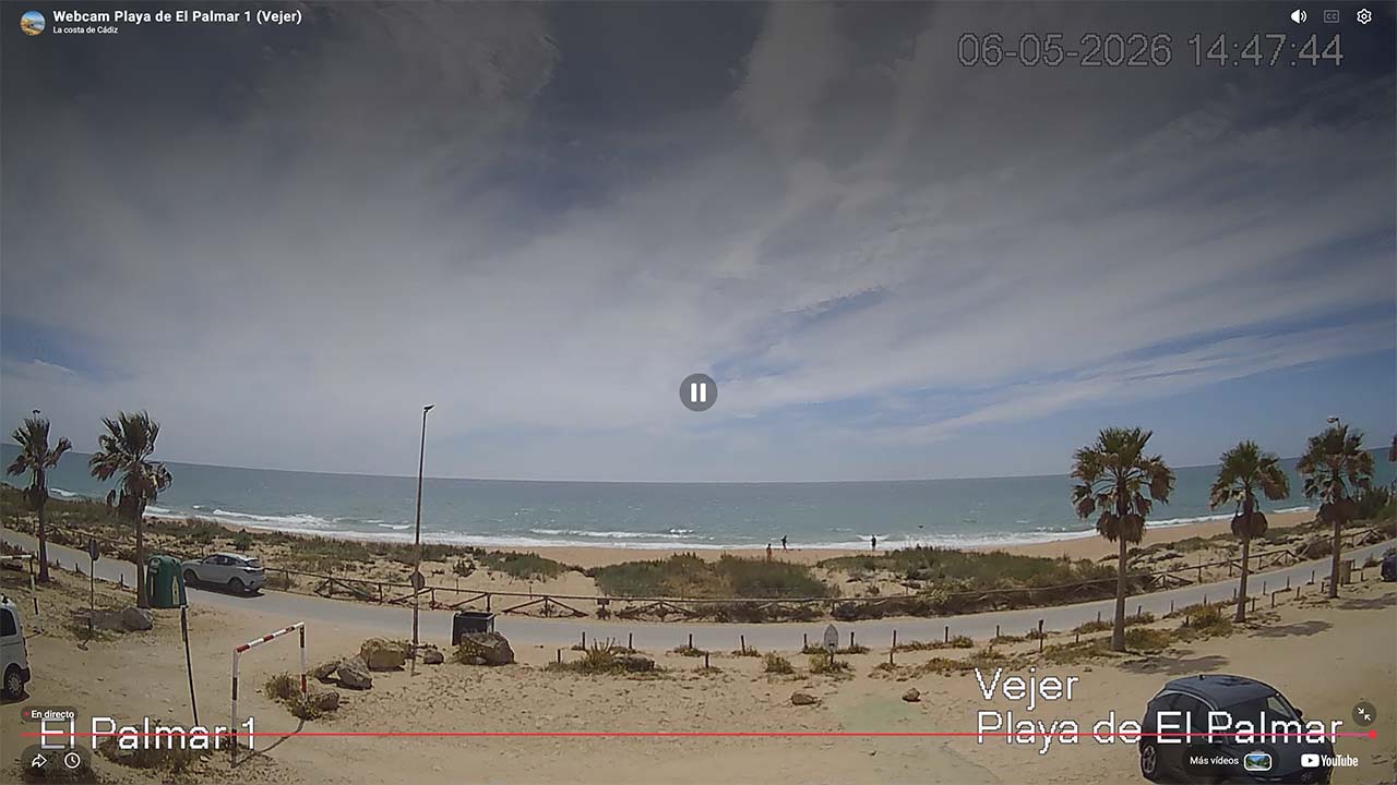 Webcam El Palmar 1 (Cádiz) – Playa de El Palmar en Vejer